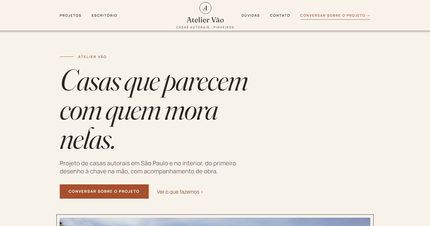Modelo Atelier Vão no computador