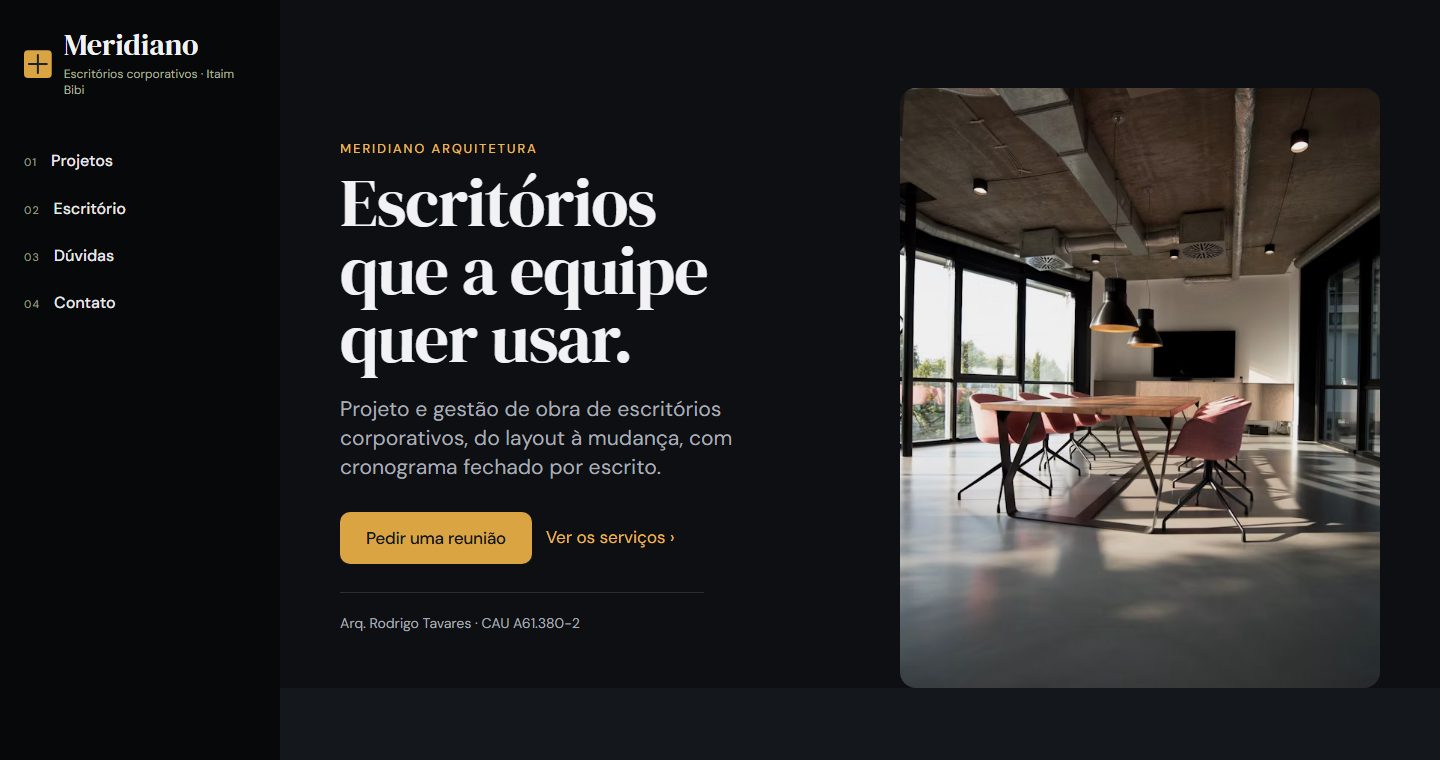 Modelo Meridiano no computador